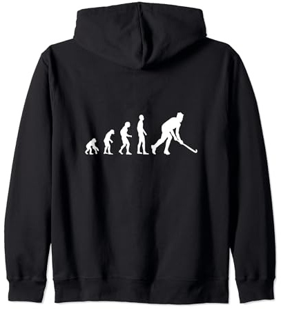 Hockey Evolution Giocatore di hockey divertente Felpa con Cappuccio