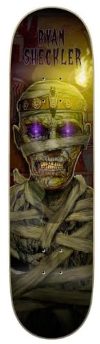 Plan B Mummy Sheckler 8,25 x 31,77 Zoll Deck Longboard, Erwachsene, Unisex, Mehrfarbig (Mehrfarbig), Einheitsgröße
