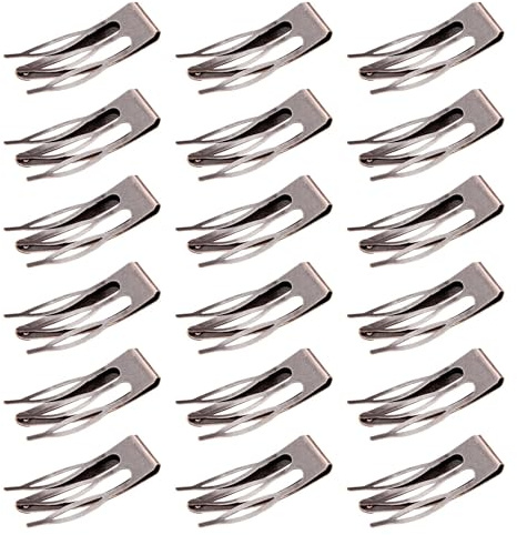 Mbsomnus 18 pinzas de pelo de doble agarre, pinzas de metal para el cabello para mujer, accesorios para el cabello para niñas, accesorios para el cabello para niñas (Rojo Vintage)