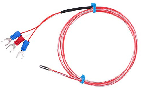 PT100 Wasserdichter Temperatursensor, 3 X 20 Mm Thermistor-Temperatursonde Ideal Zum Messen von Temperaturen von 50 Bis 300 ℃ in Rauen Umgebungen(1M)