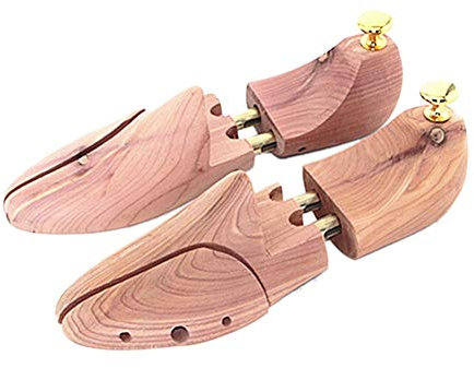 DUNSBY Schuhspanner 1 Paar Schuhspanner aus Holz, Breite verstellbar für Herren 43–44, natur, Large