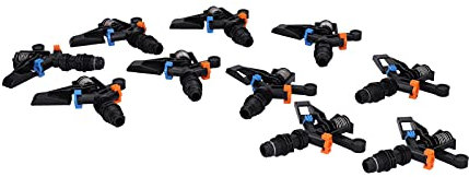 Yctze 10 Pièces G1/2 Arroseur à Bras Oscillant à Filetage Mâle, Arroseur de Pelouse Rotatif à 360 ° pour Arrosage et Une Irrigation Efficaces du Jardin