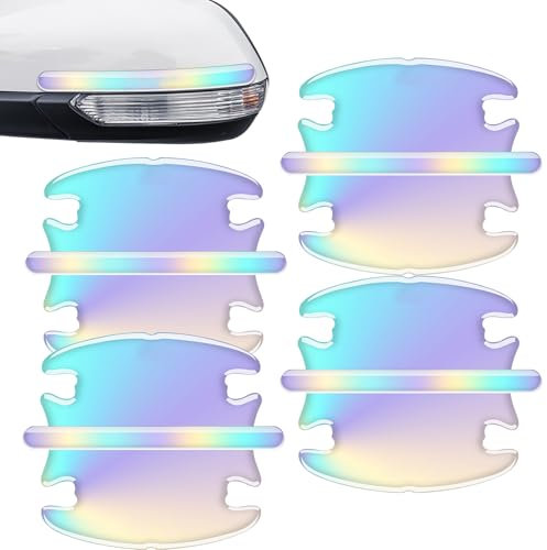 Protection de Poignée de Portière | Autocollant Anti-Rayures pour Cavité de Poignée | Autocollants Décoratifs Colorés de Protection Adhésifs pour Détail Automobile Camping-Car