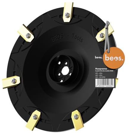 beos Premium robotgräsklippare Tuning knivskiva – knivplatta för 7 knivar – För Husqvarna 420 | 430x |440 | 450x | 520 | 550 EPOS – glasfiberförstärkt knivskiva – Ø 222 mm – Tillverkad i Tyskland