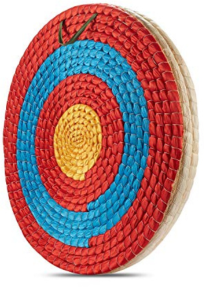 KAINOKAI Traditional Hand-Made Straw Archery Target,Arrow Target for Recurve Bow Longbow or Compound Bow(20in / 3 Layers)