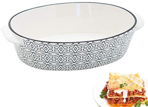 Casa Collection - TEGLIA PIROFILA CASSERUOLA da Forno Ovale Serie MARAL (29X19CM)