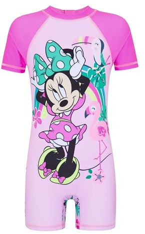 Disney - Traje de Baño - Minnie Mouse - Niña, rosa, 3-4 Años