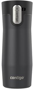 Contigo West Loop 3.0 Stainless Steel Insulated Travel Mug, Leak Proof with AutoSeal Lid, 16oz, Matte Black