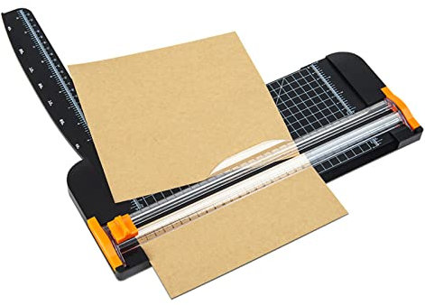 Cortador de papel A4 manual de precisión para papel fotográfico, papel de arte, papel de oficina, sin atascos, mesa de corte suave de plástico fino, tecnología de corte inteligente para cortes