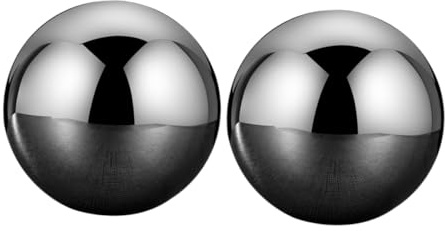 DIYEAH Glaçons Réutilisables Acier Inoxydable Boules de Refroidissement pour Vin Pierre à Whisky sans Goût de Sphères avec Boîte de Rangement Compacte