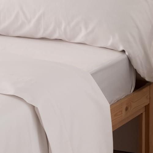 Donegal Collections - Sábana Bajera Ajustable Cama 135x190/200 Blanco - 50% Algodón 50 Poliéster Bajeras Suavidad y Elástico Cubre Colchón Antipeeling