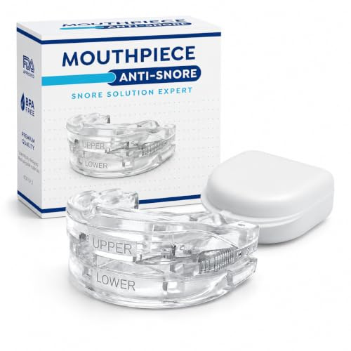 Anti-Snore Mouthpiece for Men & Women – Soft Comfort Mouth Guard, Reusable Snore Stopper for Nighttime Use, Sleep Apnea Relief Aid with Adjustable Jaw Positioning