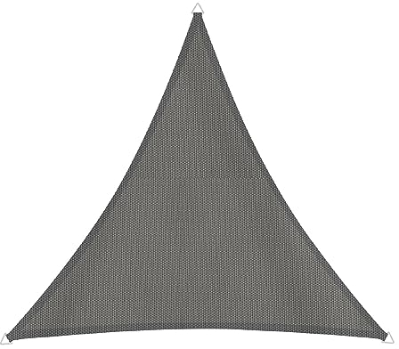 Windhager Sonnensegel Cannes Dreieck 3 x 3 m (gleichschenkelig), Sonnenschutz für Garten & Terrasse, UV- und witterungsbeständig, anthrazit