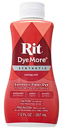 Craft County Synthetic Rit Farbstoff Flüssiger Stofffarbstoff „Breite Auswahl an Farben“ 7 Unzen – Racing Red