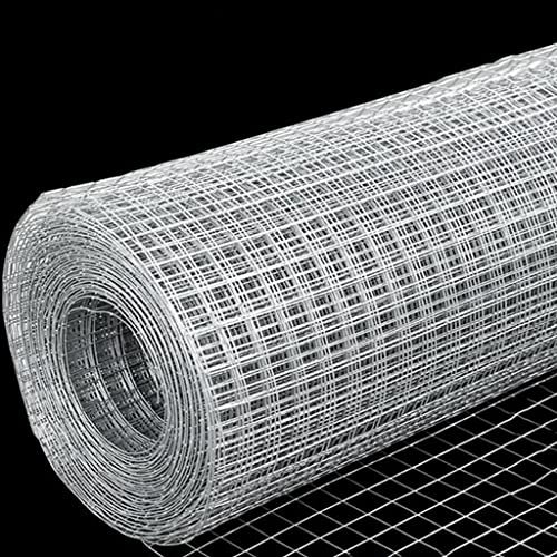 BBGS Maschendrahtzäune, 3m Verzinkt Geschweißt Hühner-Kaninchen-Zaun, Galvanisierter Stahl Gartennetzzäune, 1m Höhe/1,2m Höhe (Color : Style 1, Size : 1.2m Height)