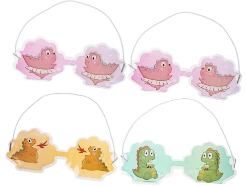Lurrose 4stücke Teiliges Cartoon Dinosaurier Augenpads Kühlende Gel-augenmasken Für Junge Mädchen Wiederverwendbar Für Sommer Und Kältetherapie Verbessert Die Schlafqualität Lindert