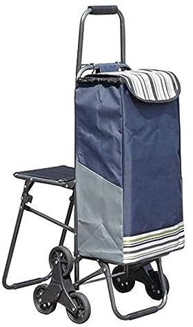 HAZYZKDM Chariot d'épicerie Chariot de Courses Diable Escaliers d'escalade Caddie Pliant Caddie Portable Pull Cart Remorque à Main Tirer Voiture Pliant Chariot de Courses Caddie