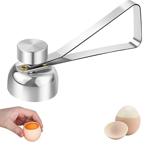 RXKFIGX Apriscatole for gusci d'uovo Taglierina per gusci d'uovo in acciaio inox Apriscatole per gusci d'uovo Taglia Guscio Acciaio Inossidabile Taglierina Kitchen Rompi Guscio Uova Egg Cutter Guscio