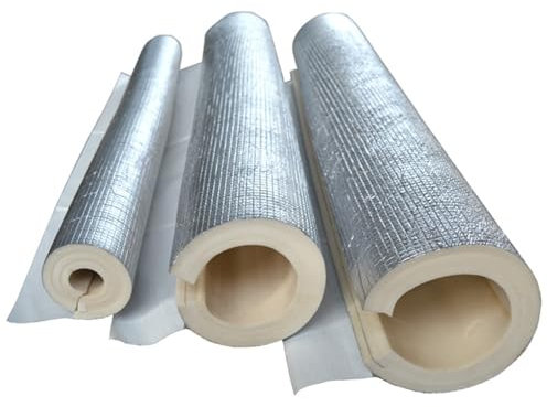 UYTOIZ Isolation Tuyaux en Mousse Auto-adhésive de 1m de Long Isolation de Tuyau Épaisseur 20mm/30mm Tube de Diamètre 22-114mm Antigel pour Isoler Tuyau de Pompe À Chaleur en Extérieur(34mmx10mmx1m)