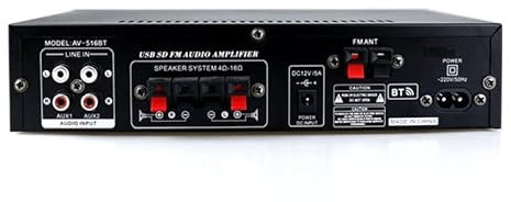 Hi-Fi-förstärkare，Audioförstärkare 2 * 120W FM Mp3-spelare Ljudeffekt AMP Bluetooth-kompatibel Equalizer HiFi Klass D Digital Mp3-dekoder Hemmabilförstärkare AC220V