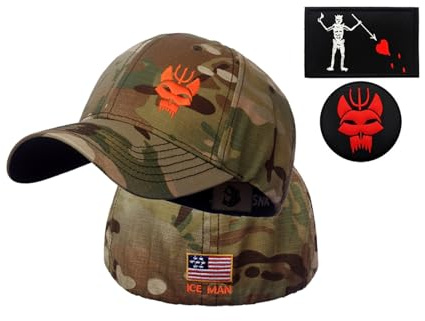 Gorra de béisbol táctica de Camuflaje Unisex con 2 Parches