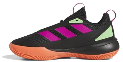 adidas Mixte Enfant Front Court Shoes, Core Black/Lucid Fuchsia/Supplier Colour, 39 1/3 EU