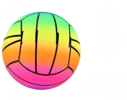 Gerimport Pelota de plástico Volley Rainbow 22 cm