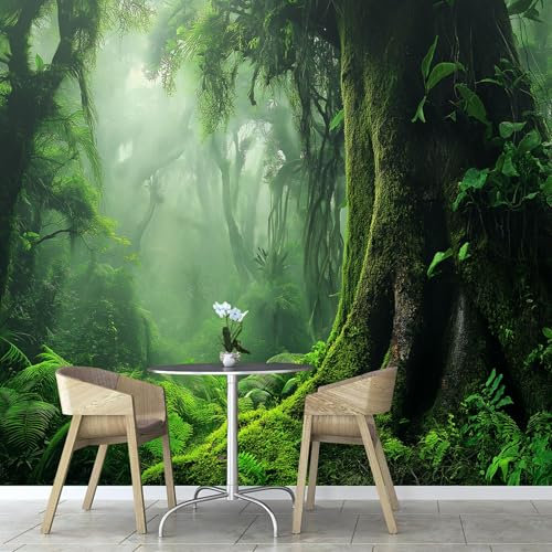 Fotomurales 3D Bosque Plantas Papel Tapiz FotográFico, 150×105cm Papel Pintado FotográFico DecoracióN, Natural Ratán Pared Murales Para SalóN Dormitorio HabitacióN