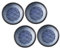GRIRIW 4 Piatti Per Salsa Giapponesi Ciotole Per Salsa in Ceramica Per Intingere Mini Piatti Per Condimenti