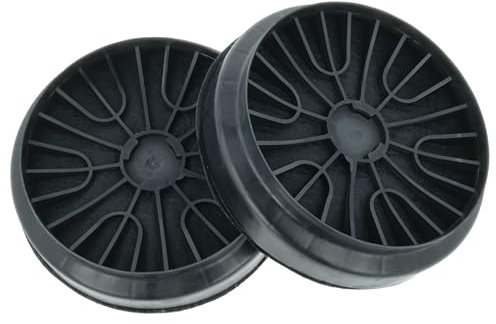 vhbw 2x Filtres à charbon actif compatible avec Viva VVZ52V60 hotte aspirante - 19 cm