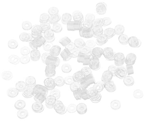 Veemoon 500pièces Rondelles De Poignée De Porte De Douche Vinyle Joint Étanchéité Rond Rondelles pour Vis De Fixation Bague Étanchéité