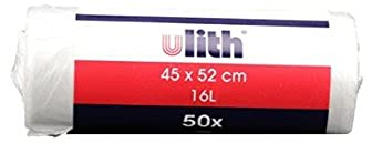 Blanc HYGIENIC Qualitäts-Müllbeutel – Mülltüten 16 Liter, 40x 50 Stück auf Rolle, Mülleimerabfallbeutel 5 my, für Küche, Badezimmer und Büro, 2.000 Beutel, transparent