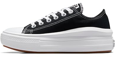 Converse Womens Chuck Taylor All Star Low Move Platforms Trainers Black 6 UK