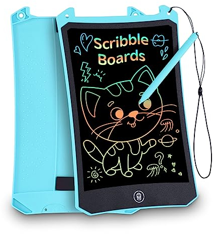 LCD Schreibtafel Kinder,PINKCAT Zaubertafel 8,5 Zoll Bunte Magnetische Maltafel Spielzeug ab 2 3 4 5 6 7 Jahre Löschbarem Zauberblock Geschenke für Mädchen Jungen Reisespiele Ferien Spiele