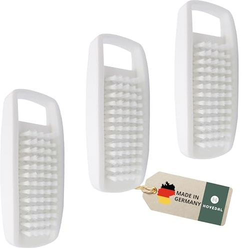 3er Set Ersatz Nagelbürste, Made in Germany, Nachfüllset für Halterung, Handwaschbürste für Wandhalterung, Handbürste zum Aufhängen, Nagelbürsten für Halter, Waschbürste für Wandhalter, Handbürsten