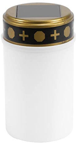 Candela Cimitero per Cimitero Luci Solare Tombe con Illuminazione LED Lampada Cimitero 1 Pezzo Seria