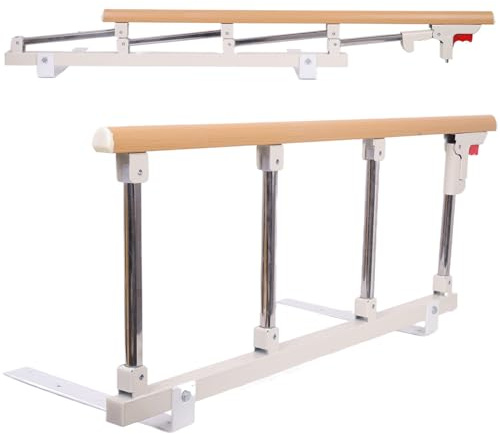 lefeke Foldable Bed Rail for Elderly Adults, Bed Side Safety Rail for Senior, Bed Guard for Disabled, Railing for Bed Hospital (91 * 40cm)