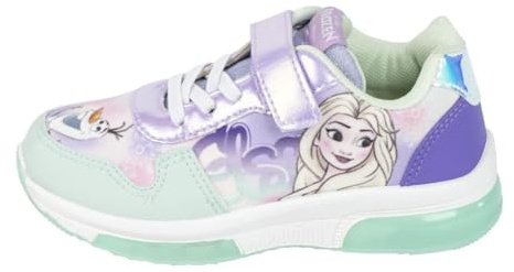 Disney Frozen Scarpe da Ragazze, Scarpe Sportive da Ragazza, Elsa Scarpe Luminose per Bambina, Regalo per Ragazze, Taglie EU 25 a 32 (28)