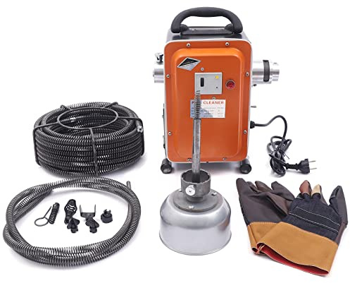 750W Elektrische Rohrreinigungsmaschine, Abflussreiniger Rohrreinigungsmaschine Rohrreinigungsgerät 20-150mm IP44, RohrreinigungsgeräT Neu Kanalreinigung Rohrreinigungs Maschine für Zuhause Bad Küche
