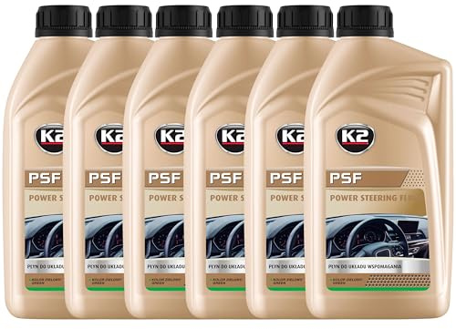K2 PSF Verde - Líquido para Dirección Asistida, Sintético, Protección y Fluidez en Bajas Temperaturas, Compatible con Múltiples Sistemas, 1L (6)