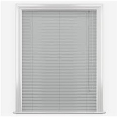 Made to Measure Light Grey Aluminium Venetian Blind, 76-120cm x 240cm drop