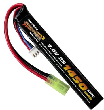 Overlander 1450mAh 7.4V 2S 20C Stick VoltOps Airsoft Lipo Battery - #3701