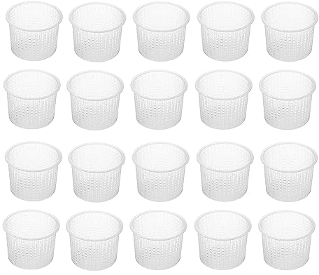 AlcoFermBrew 20 x Moule à fromage 6x4.7cm - 150g Formagio Fresco | Forme à fromage | Moule à faisselle | Fromage maison