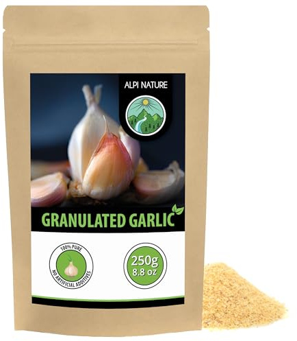 Alpi Nature Vitlök Granulerad 250g, Torkad och Granulerad Vitlök, Vitlöksgranulat, Vitlök Krydda