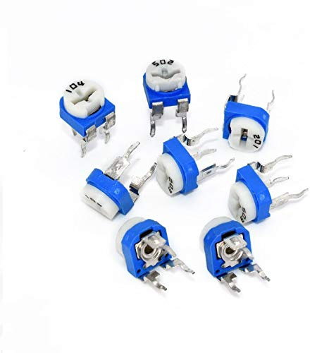 E-Projects - 100 Ohm Variable Resistor Trimmer Pot, Top Adjustment Potentiometer (Pack of 25)