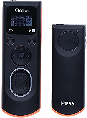 Rollei Wireless Fernauslöser für Sony – erlaubt die kabellose Fernauslösung, Langzeitbellichtungen, Serienbild und Zeitintervall Aufnahmen Ihrer (Hersteller) DSLM/DSLR Kamera, LCD-Display beleuchtet