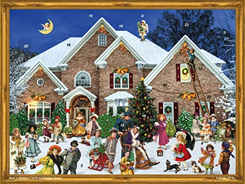 Adventskalender Viktorianisches Haus: Papier-Adventskalender