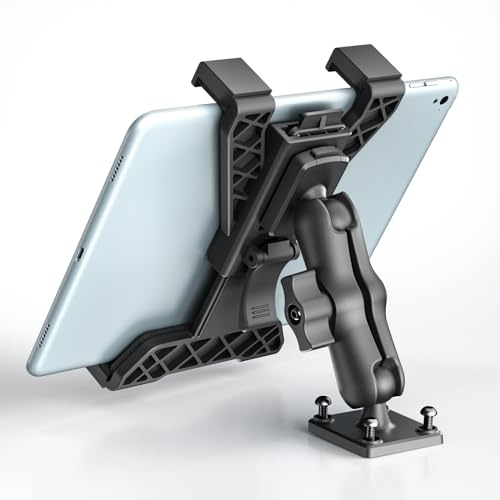 OHLPRO Tablet Holder for Truck, Heavy Duty Drill Base Tablet Car Mount for iPad, mini, Samsung Galaxy (7 - 11) for Dashboard, Desks, Tabletop, ipad Mount Great for Wall, Commercial Vehicles