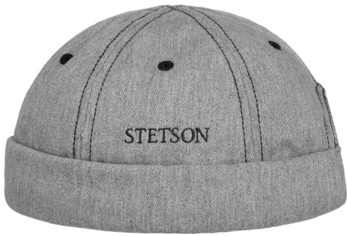 Stetson Cotton Melange Dockermütze Herren Sommer Winter hellgrau L (58-59 cm)