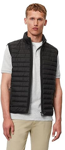 Marc O'Polo Herren B21114272052 Westen, Schwarz(I), XL EU